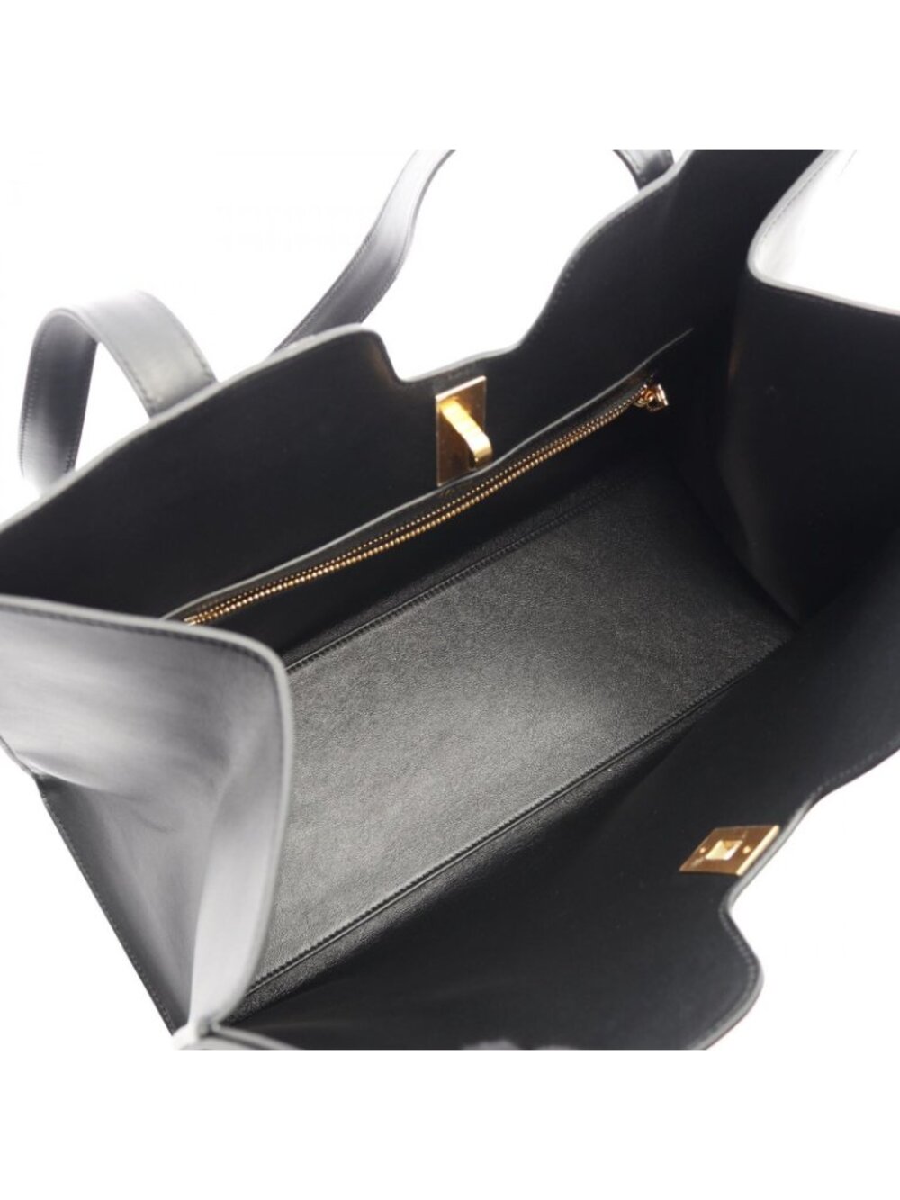Celine Seri Tote Hippopotamus 16 Se-z Black Leather - Picture 3 of 9